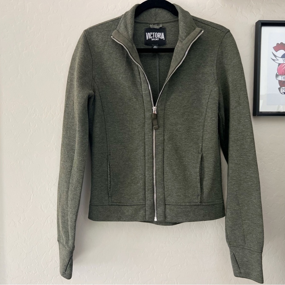 Victoria’s Secret Sport Olive Zip-Up Jacket